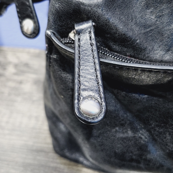 Hobo The Original Shoulder Bag/Purse. Black Leather Bag - Picture 4 of 10